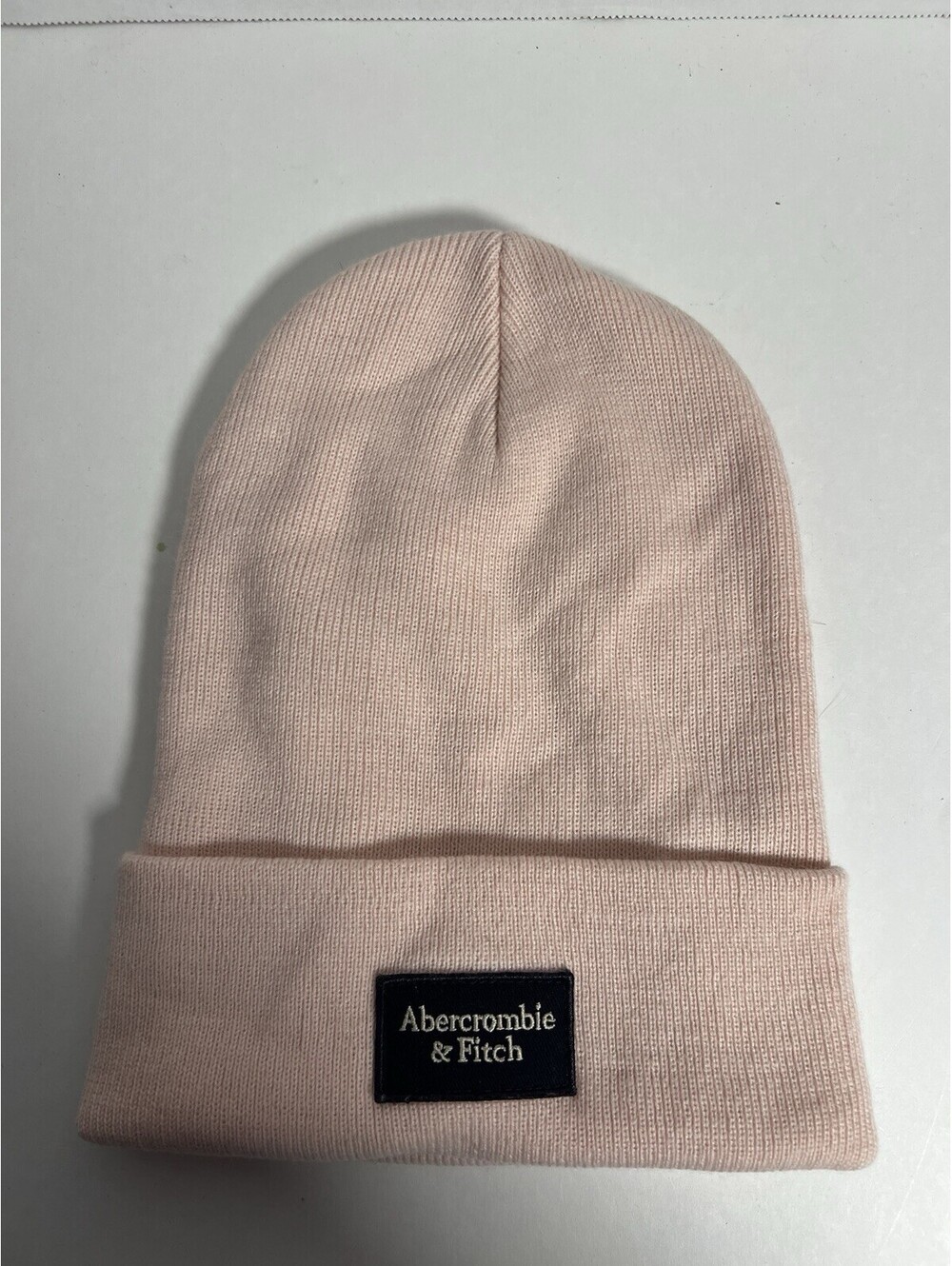 Abercrombie & Fitch Premium Ribbed Knit Beanie - Blush Pink